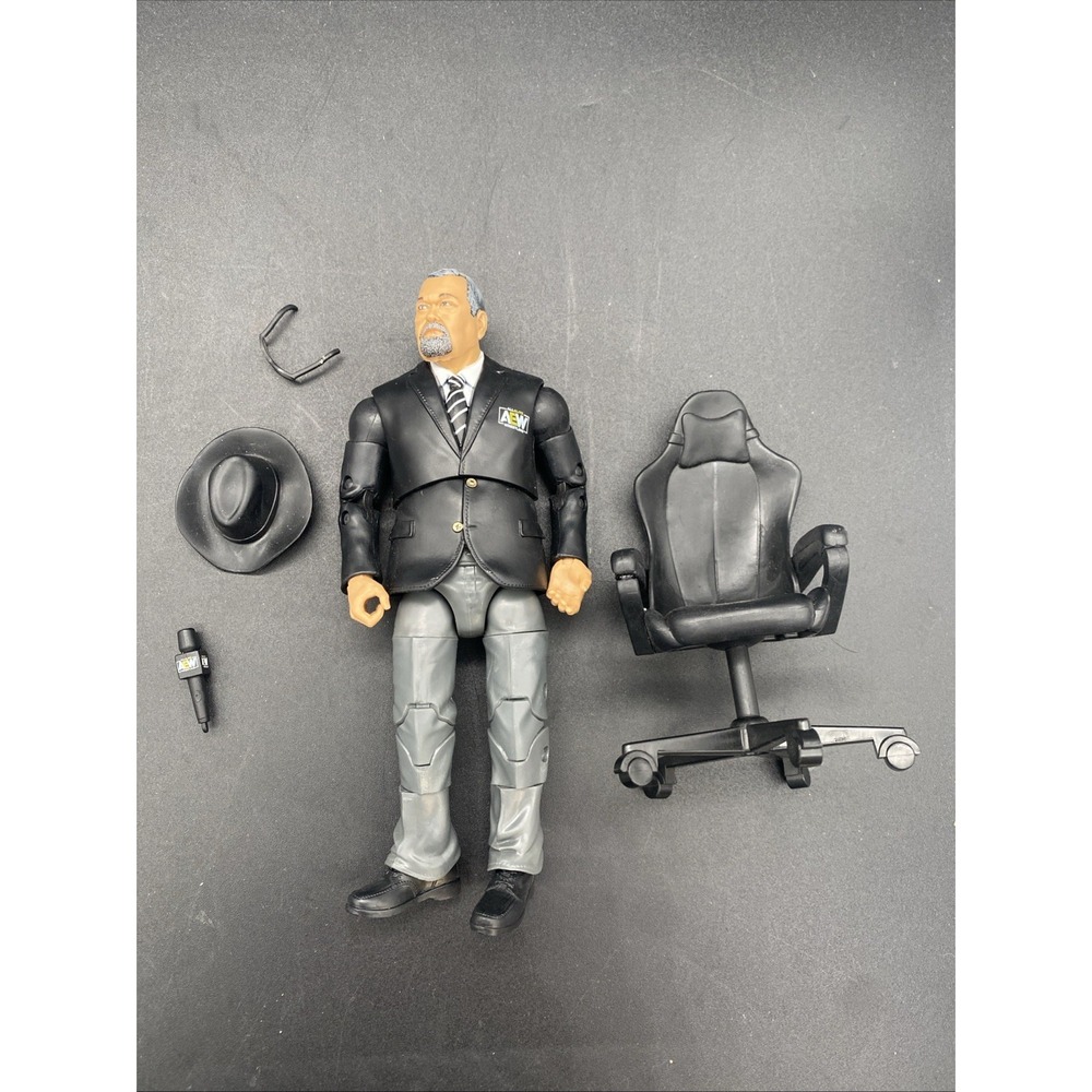 AEW Unrivaled Collection Jim Ross Figure Ringside Exclusive #90 Wrestling Toy